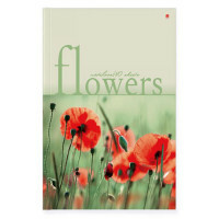 Prestige Notebook Gėlės, A4, 80 lapų, narvelis