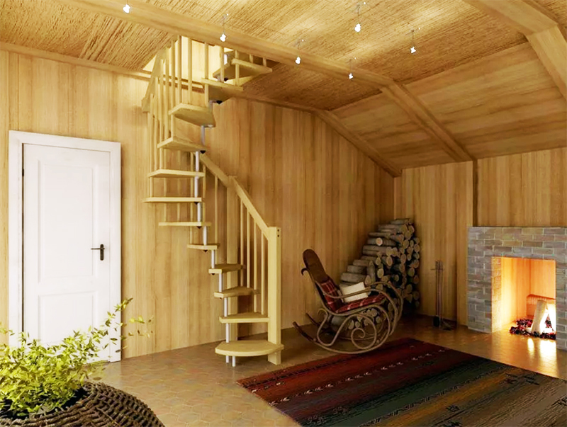 Cómo elegir una escalera interior para una casa particular.