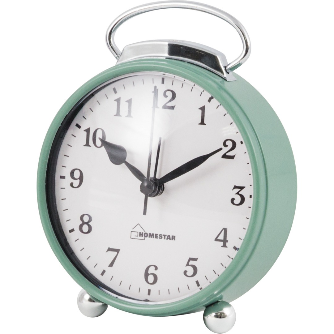 Relógio despertador HOMESTAR HC-03 redondo hortelã 003795