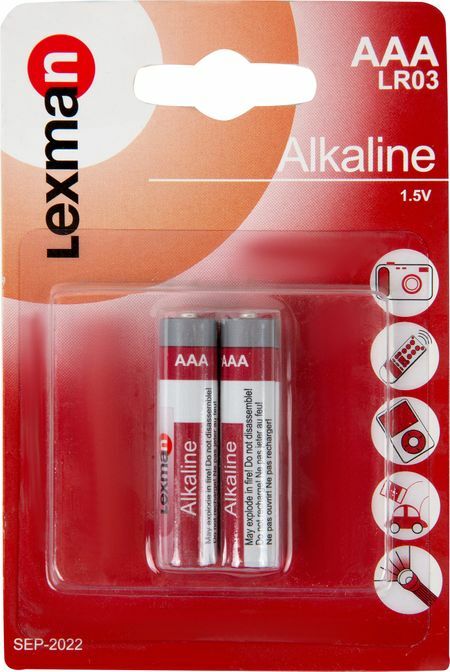 Batteri alkalisk Lexman AAA 2 stk.