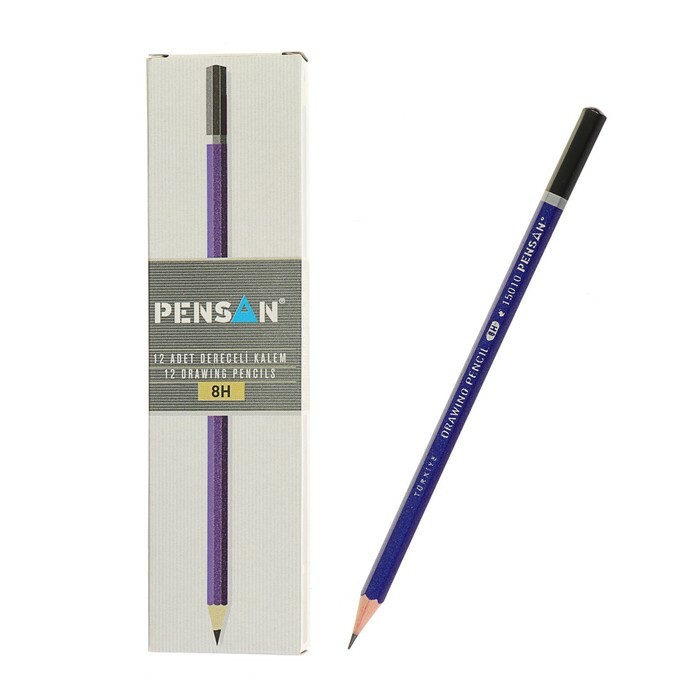 Olovka crna olovka Pensan 8H professional naoštrena