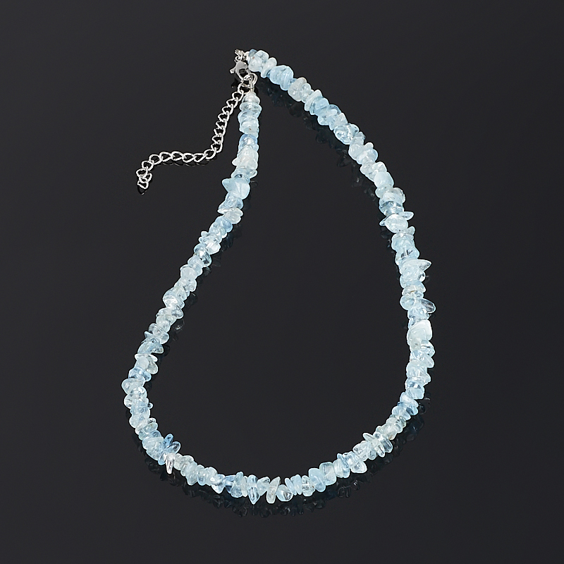 Perlas de aguamarina (bij. aleación) 45 cm (+7 cm)