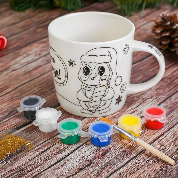 Set of mug for coloring \