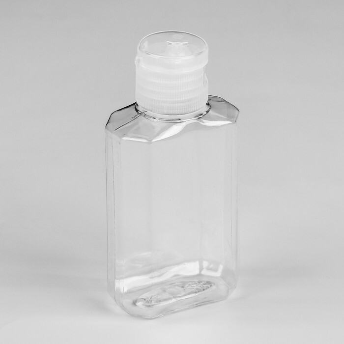 Úložná fľaša, 60 ml, priehľadná