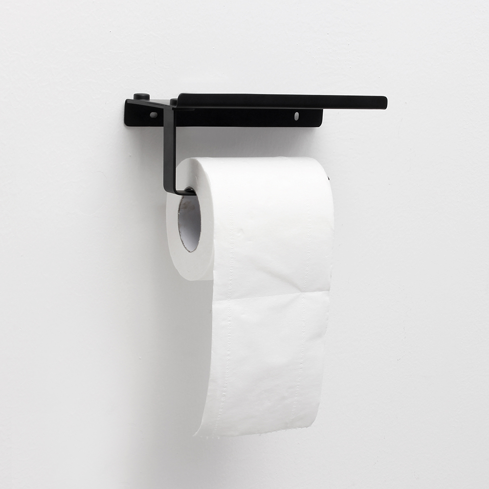Caixa de papel higiênico de aço inoxidável com suporte para rolo de papel na parede estante de tecido para banheiro