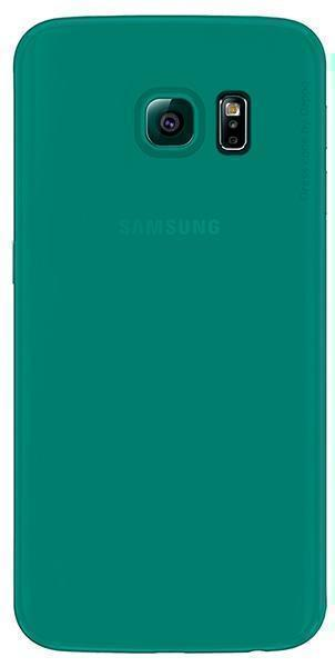 Deppa Sky-fodral till Samsung Galaxy S6 Edge (SM-G925) (plastgrön + skyddande film