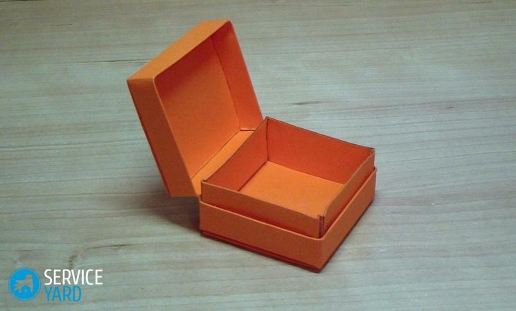 How to make a box of paper with his hands with a cover in stages?