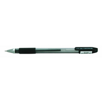 Gel olovka I-STYLE, plastično tijelo, gumeni graničnik, 0,5 mm, crna