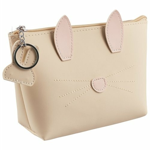 Cosmetic bag Rabbit muzzle with ears (PU) (20? 15) (PVC box) (12-7260A-3)