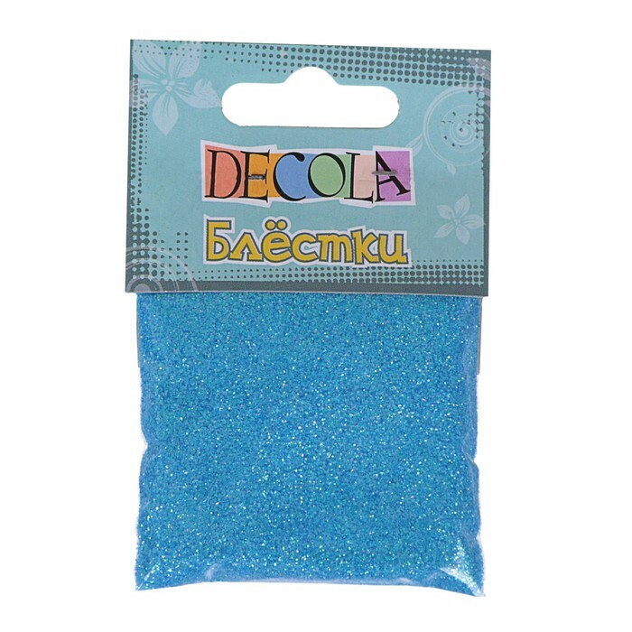 Glitter decor ZHK Decola 0.3 mm, 20 g, rainbow blue
