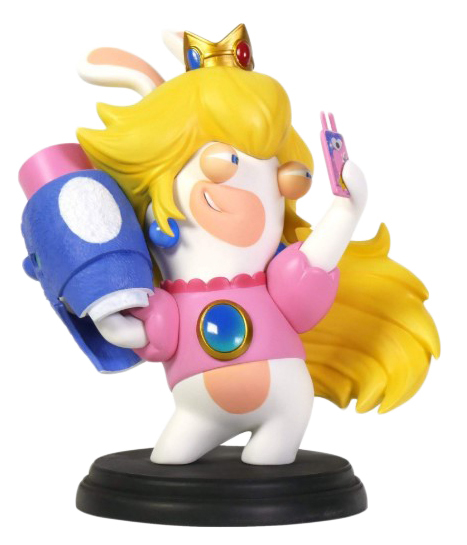 Ubisoft Mario + Lapins Crétins Kingdom Battle Lapin Lapin Peach Figurine 8 cm