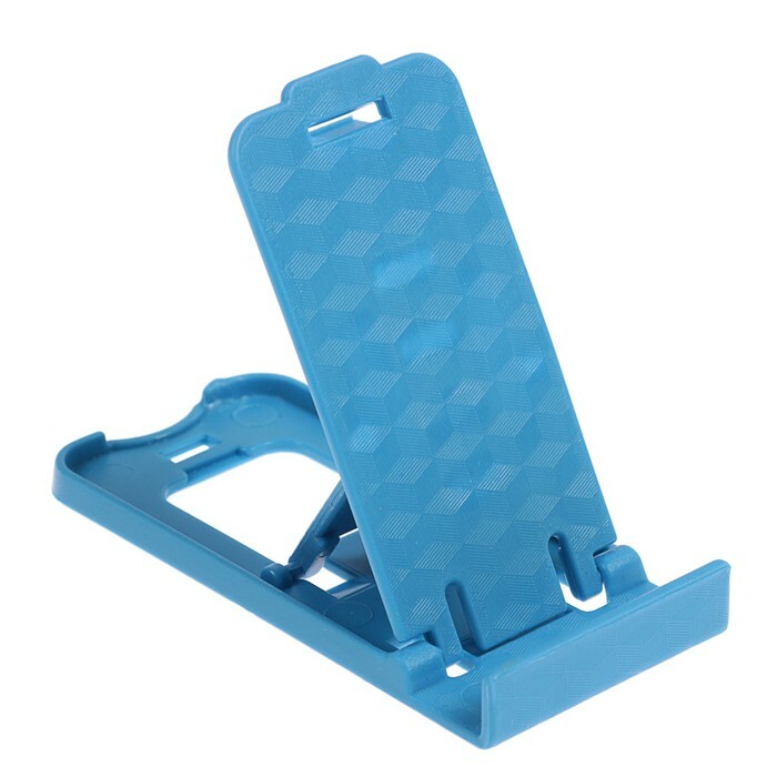 LuazON telefonholder, foldbar, højdejusterbar, blå