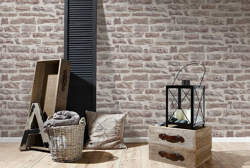 Papel de parede de tijolo no interior: variedades, vantagens do uso no interior do apartamento