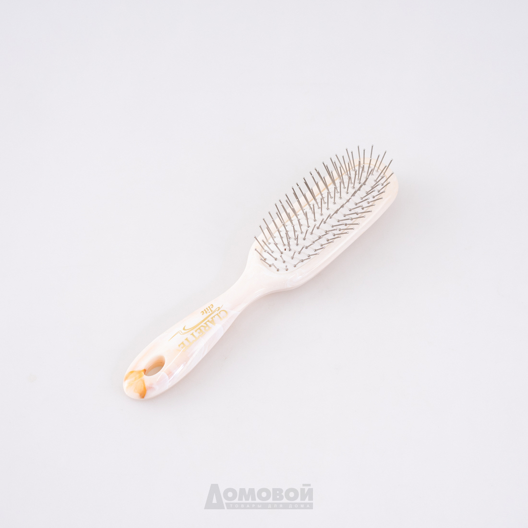 Hair brush CLARETTE, on a pillow, with metal teeth, universal, plastic, metal, 22x4.3 cm, 352