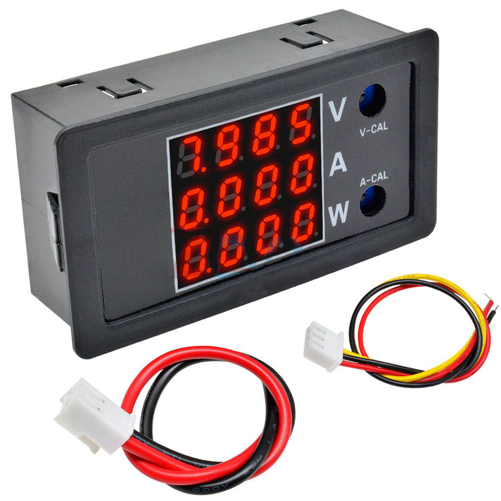 10A 1000W 4 -bitový LED digitálny voltmetr ampérmeter wattmetr merač napätia prúdu merač voltmetra monitor