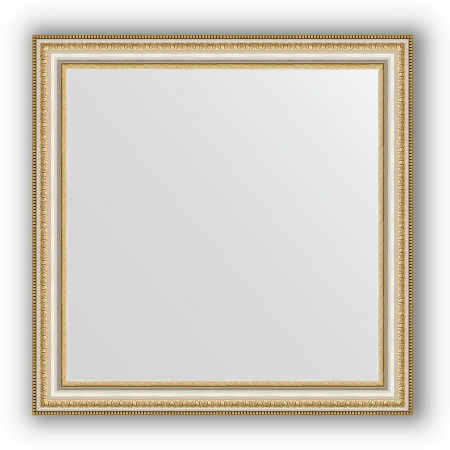 Ogledalo zlatne perle 65x65 cm na srebru Evoform Definite BY 0782