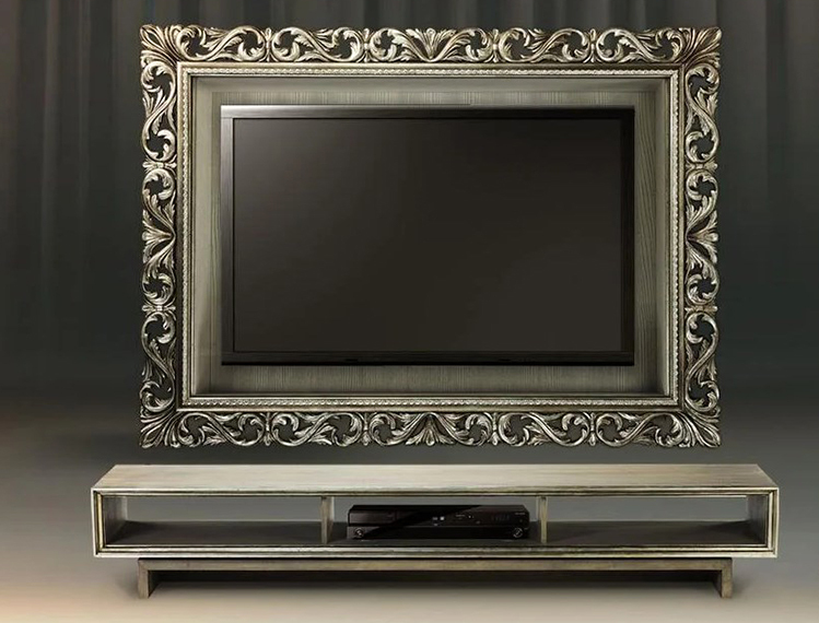 An excellent solution to fit the TV to the style of your interior