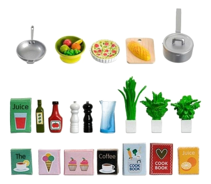 Set of Kitchen accessories LB_60508900 for Lundby houses