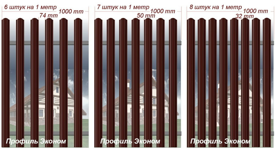 Výpočet piketů pro kovový plot