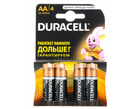 Duracell LR6-4BL BASIC AA-batterier 4 st