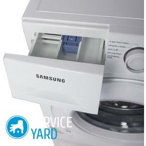 Fejl e6 i vaskemaskinen Samsung