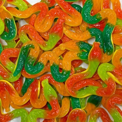 Gelatina di frutta da masticare Serpenti Giganti colorati Fini 100 gr.