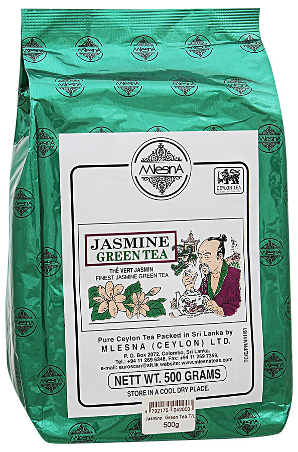 Mlesna vihreää teetä, jasmiinin tuoksu 500g