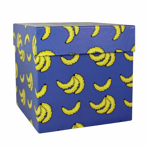 Caixa de presente # e # quot; Bananas # e # '', 15,5 x 15,5 x 15,5 cm