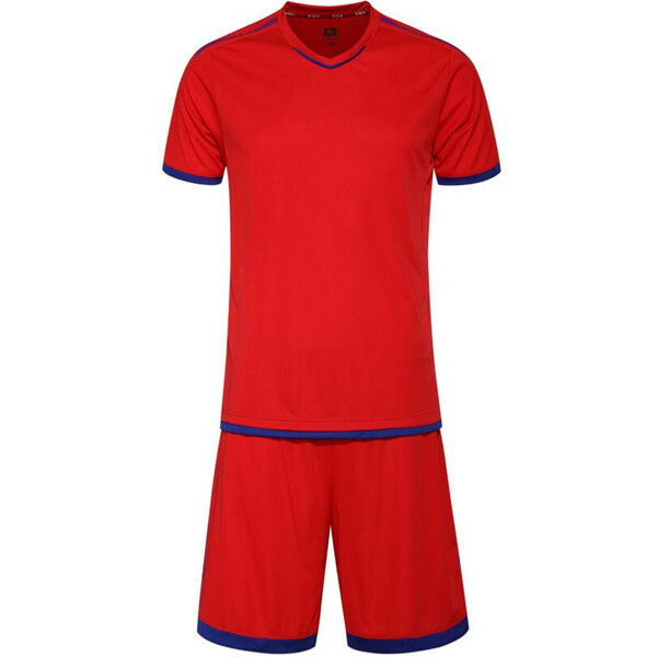 Plus Size Męski kombinezon piłkarski z krótkim rękawem Piłka nożna Szybkie suche Oddychające koszulki odblaskowe + spodnie