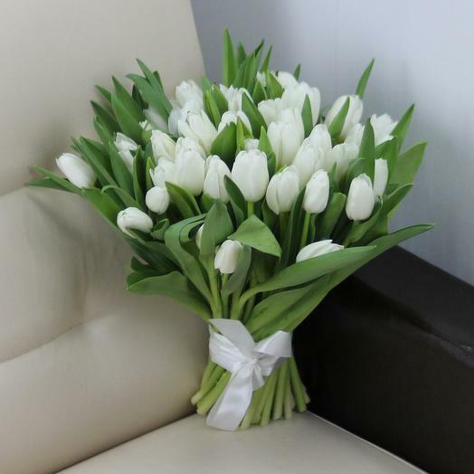 Nárazník do postele tulipán biely FLOWWOW.COM LBR173211