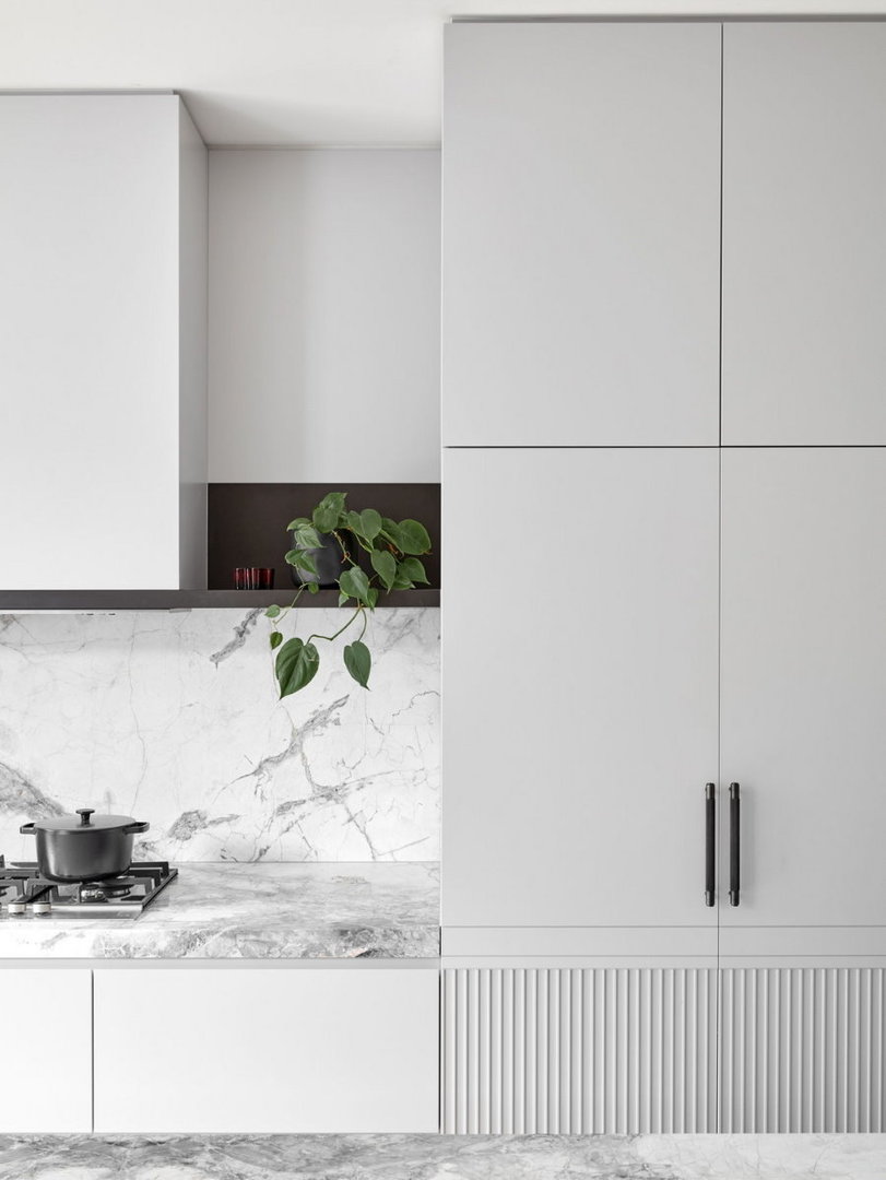 Virtuvės komplektas minimalizmo stiliumi