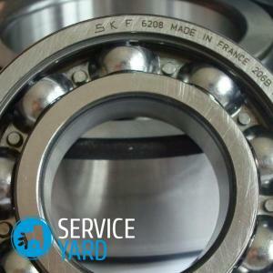 Replacement of the bearing in the washing machine Samsung