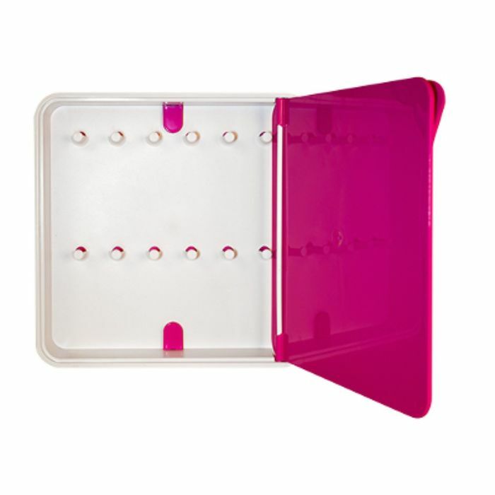 Caja de llaves Byline, color de la puerta rosa