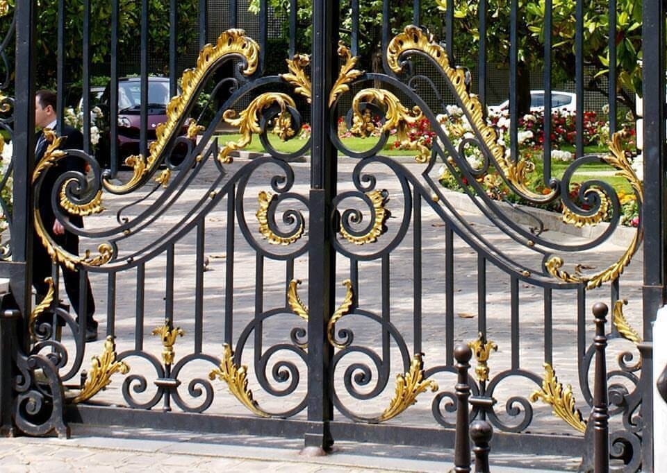 Wrought fence baroque