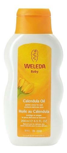 Weleda baby kroppsolje med calendula for babyer med en delikat aroma 200 ml