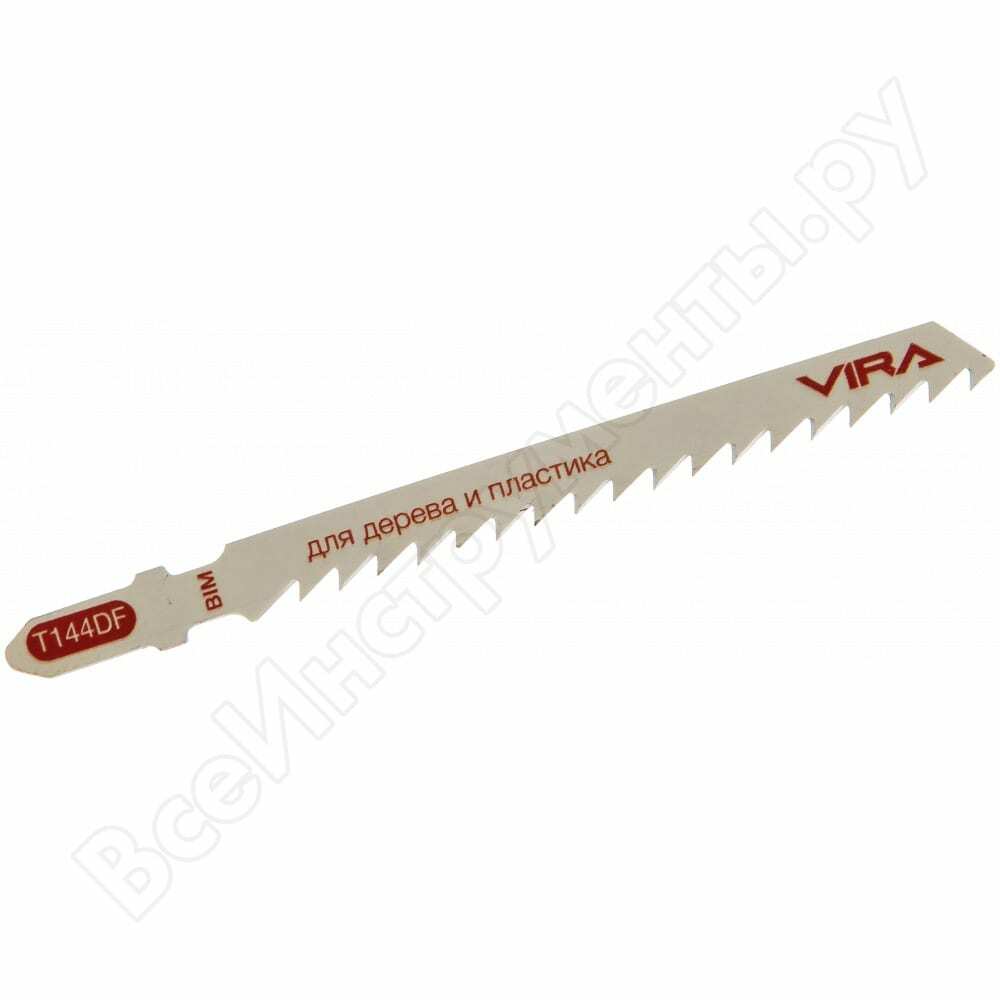 Saw blade for hard wood, plywood, laminate t144df (2 pcs; 100x75 mm) for vira 552032 jigsaws