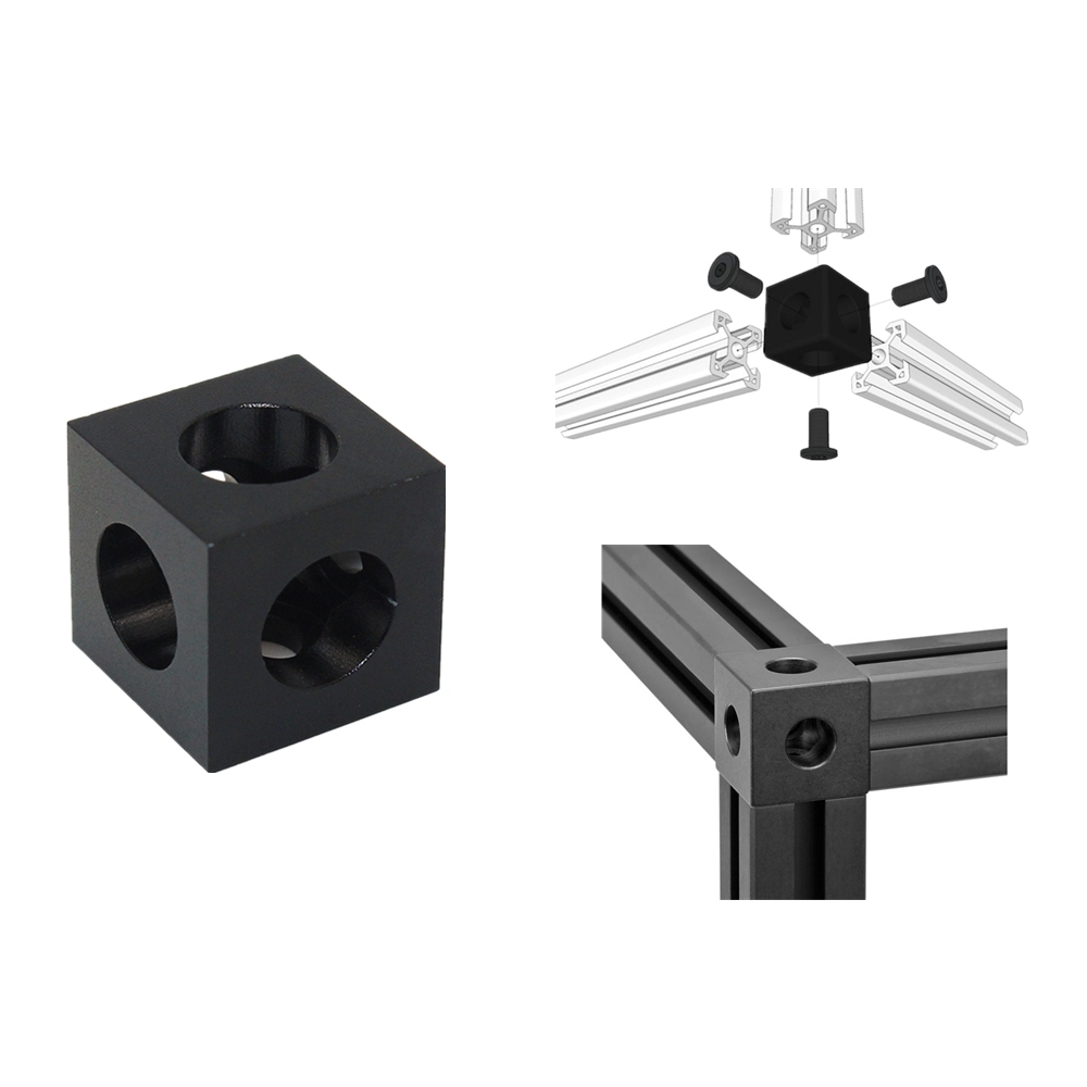 Angle Prism Connector Justerbar hjulbeslag til 3D -printer CNC -del