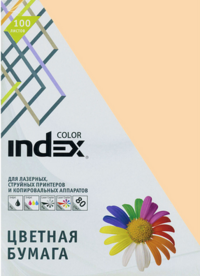 Kleurpapier Index Kleur, 80 g/m2, A4, perzik, 100 vel