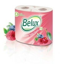 Belux toiletpapier tweelaags (bessenmix), 4 rollen