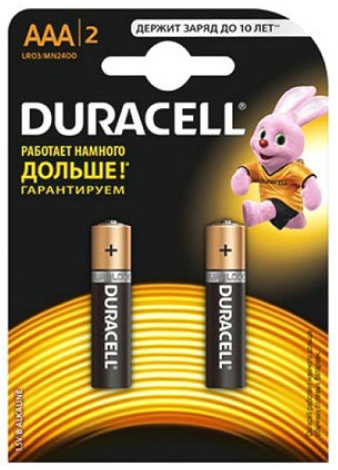 DURACELL BASIC AAA / LR03 batterier, 2 stk