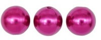 Perles rondes en plastique, couleur: 5306, 14 mm, 25 grammes