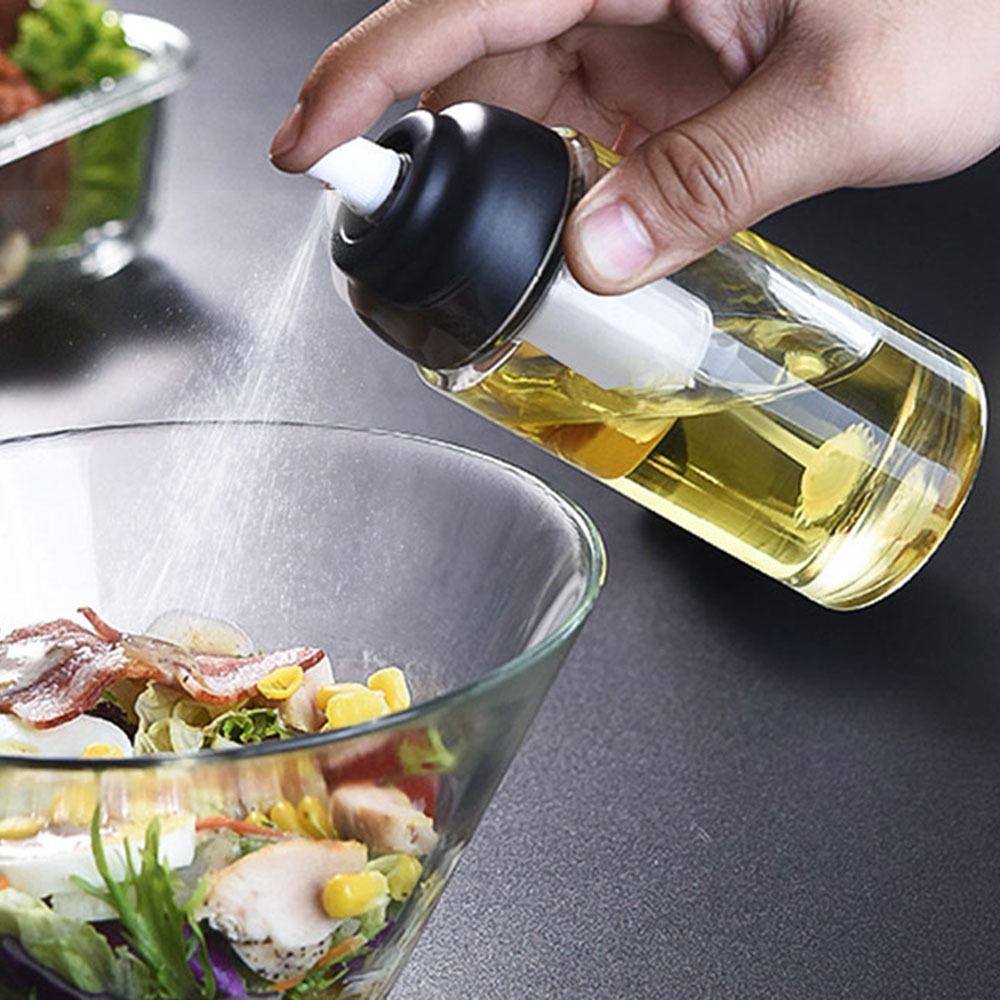 Garrafas de spray de azeite de oliva estilo pressão de ar Óleo de cozinha Molho de vinagre Dispensador de garrafa de tempero Ba ao ar livre