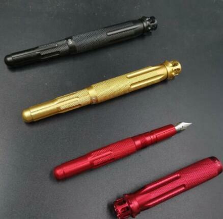Stylo plume en aluminium M Nib Writing Gift Converter Executive Pen