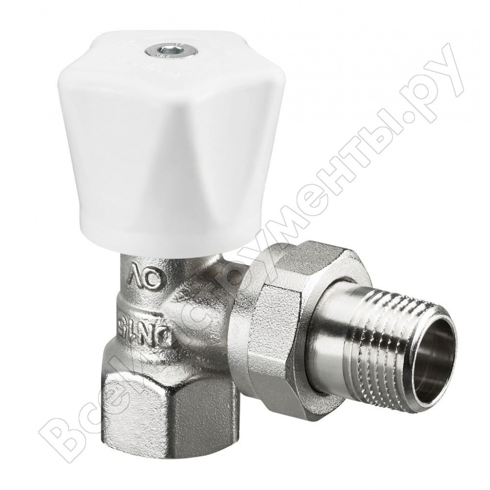 Oventrop valve, hr series, with manual drive, angle, dn-20, 3/4 \