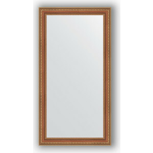 Miroir dans un cadre baguette Evoform Definite 55x105 cm, perles bronze sur bois 60 mm (BY 3075)