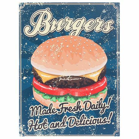 Festés MDF " Burger" -re, 30x40 cm
