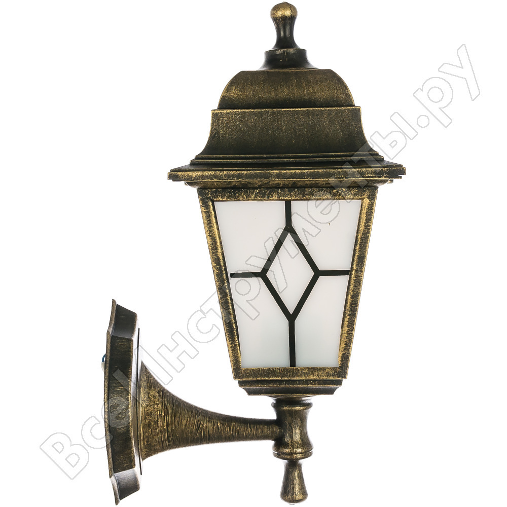 Have- og parklampe duwi riga væglampe op / ned 380 mm, 60w, sort guld 2141 6