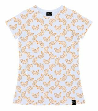 חולצת טריקו לנשים תלת מימדיות בננה (דוגמא)
