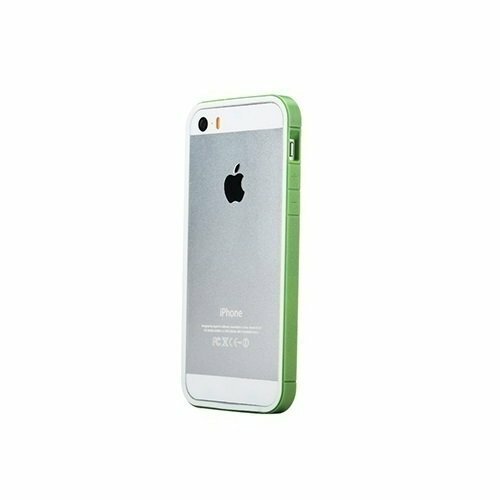 iPhone 5 / 5S # ve # quot için tampon; Ekstra İnce Tampon Yeşil # ve # quot;, yeşil