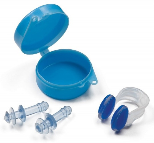 Tampões de ouvido - clipe nasal azul INTEX 55609